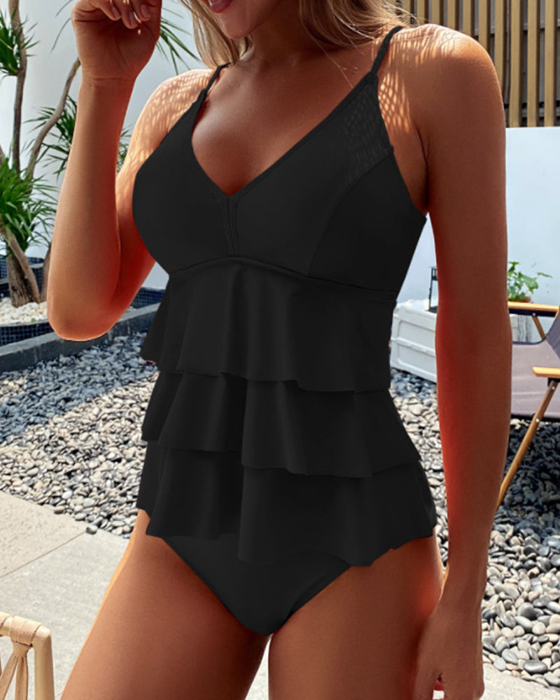 Leta™ | Maillot de bain élégant avec volants