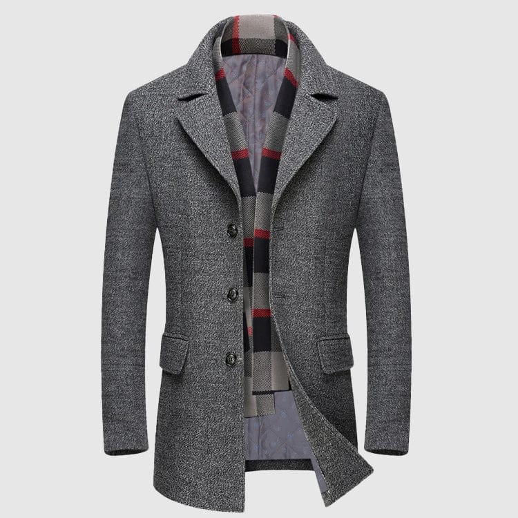 Clovis™ | Manteau Élégant en Laine Raffiné