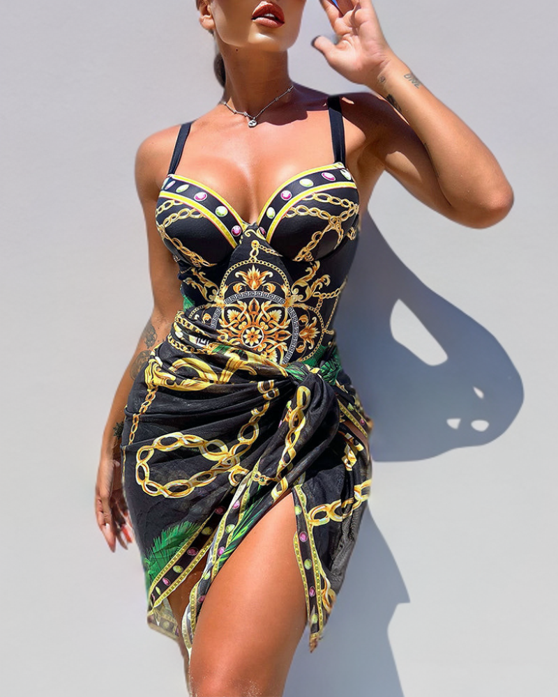 Darius™ | Maillot de Bain Élégant avec Jupe de Plage