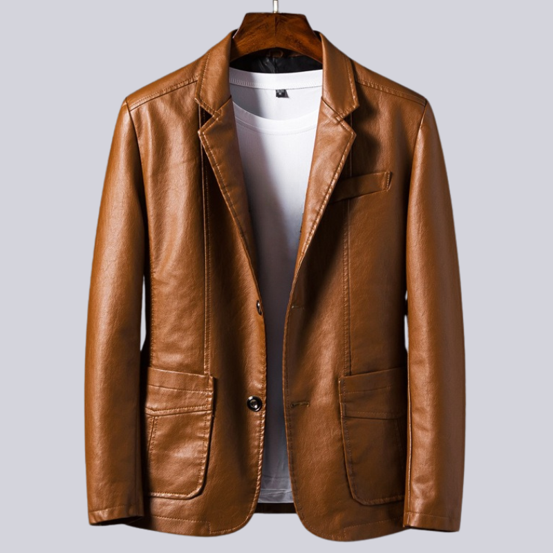 Crépuscule™ | Veste en Cuir Élégante