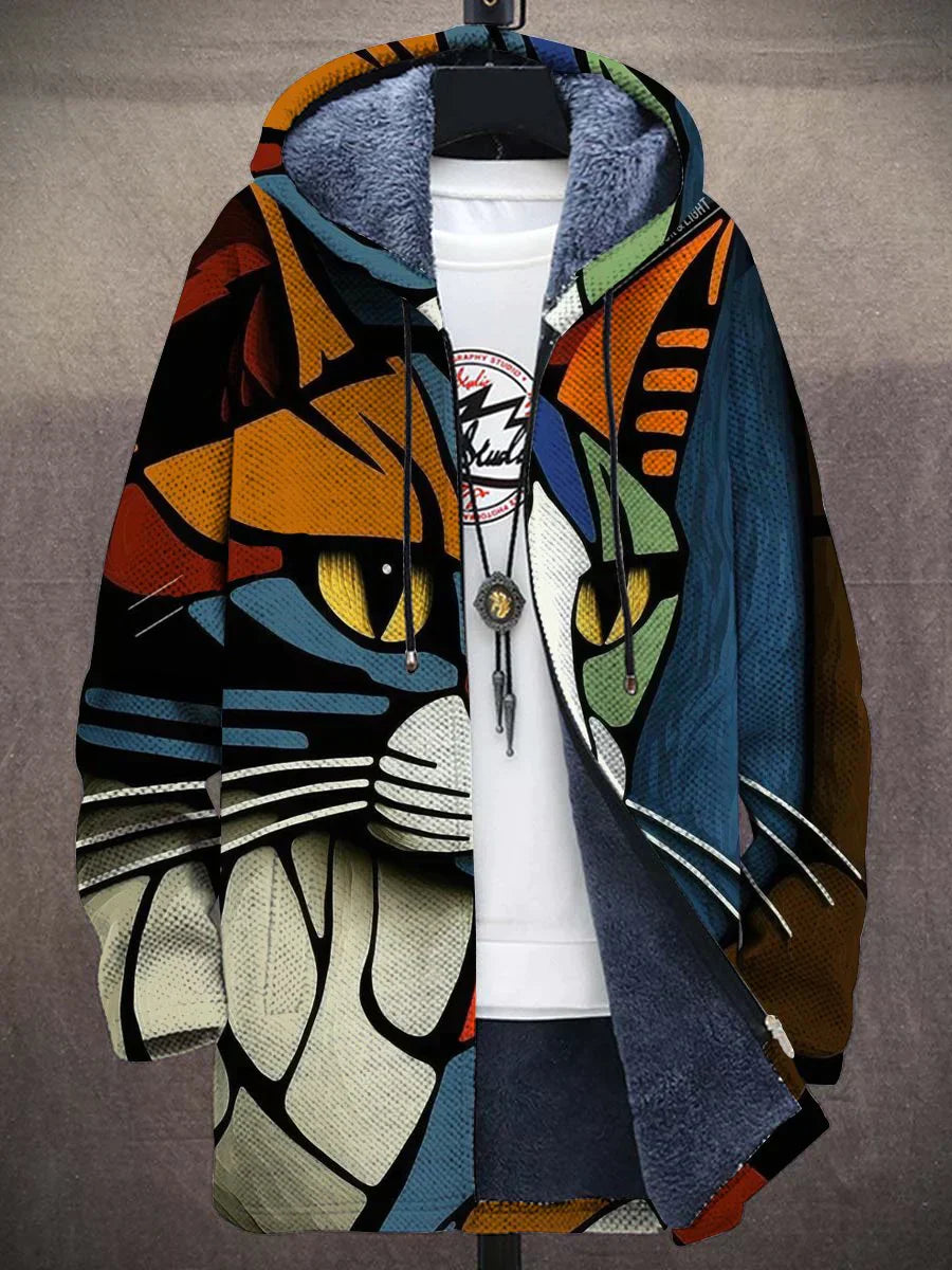 Robin™ | Veste Chaude Unisexe à Motif Chat